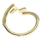 Fendi Logo Rhinestone Ring Gold — view 2