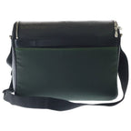 Louis Vuitton Taiga Shoulder Bag Black Green Leather Silver — view 2