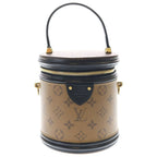 Louis Vuitton Monogram Reverse Cannes 2-Way Shoulder Bag Vanity Brown Black