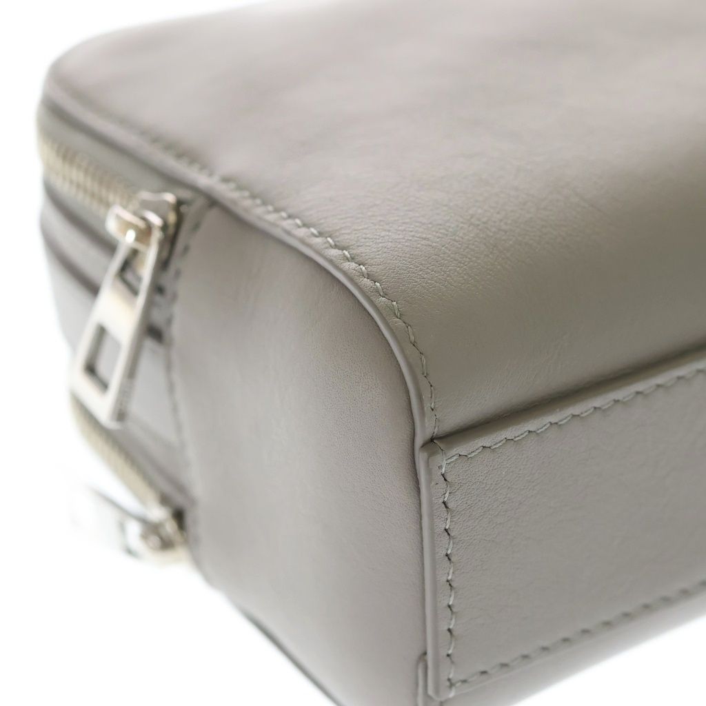 Loewe Crossbody Camera Bag Mini 2-Way Gray Leather Silver — view 5