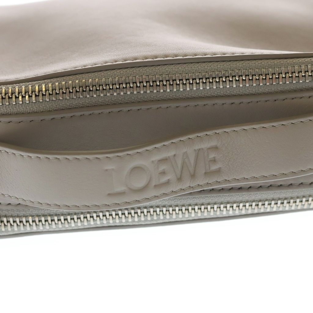Loewe Crossbody Camera Bag Mini 2-Way Gray Leather Silver — view 6