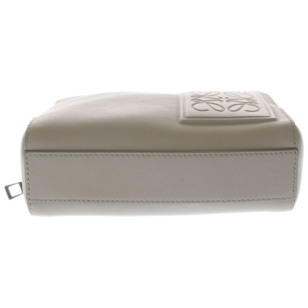 Loewe Crossbody Camera Bag Mini 2-Way Gray Leather Silver — view 4