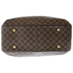 Louis Vuitton Damier Grit Handbag Brown Leather Gold — view 4