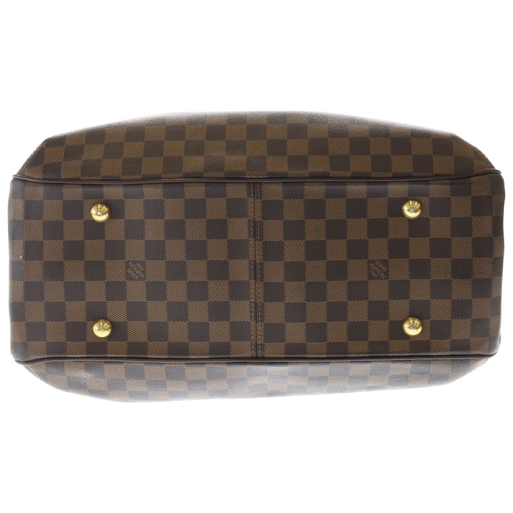 Louis Vuitton Damier Grit Handbag Brown Leather Gold — view 4