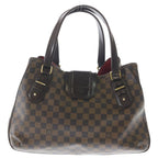 Louis Vuitton Damier Grit Handbag Brown Leather Gold — view 2