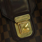 Louis Vuitton Damier Grit Handbag Brown Leather Gold — view 7