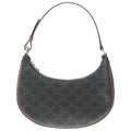 Celine Triomphe Mini Ava Shoulder Bag Brown Leather Gold