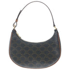 Celine Triomphe Mini Ava Shoulder Bag Brown Leather Gold