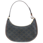 Celine Triomphe Mini Ava Shoulder Bag Brown Leather Gold — view 2
