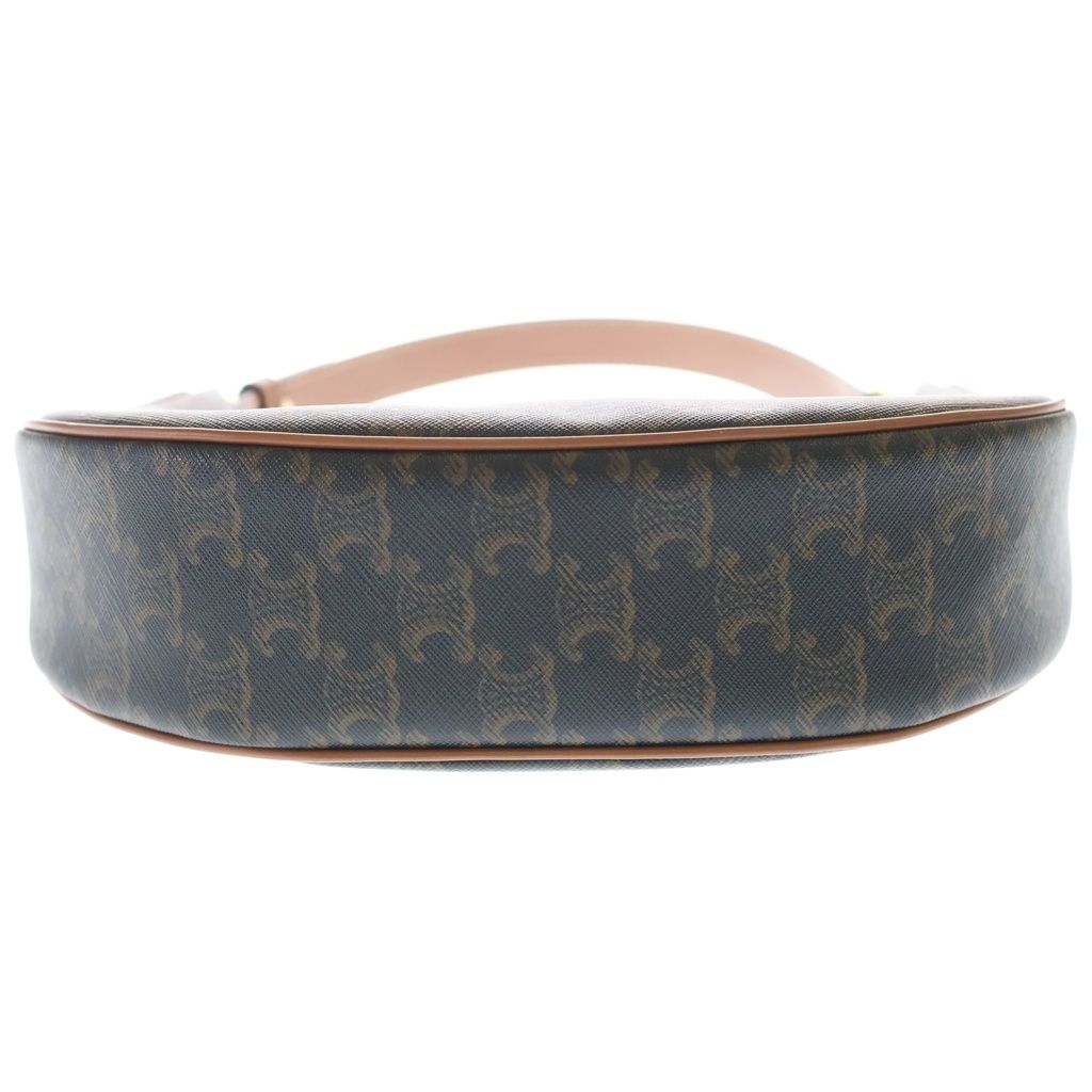 Celine Triomphe Mini Ava Shoulder Bag Brown Leather Gold — view 4