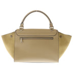Celine Trapeze 2-Way Shoulder Bag Beige Leather Suede Silver — view 2