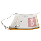 Louis Vuitton Monogram Flat Messenger Shoulder Bag Gray Leather Silver — view 3