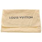 Louis Vuitton Monogram Flat Messenger Shoulder Bag Gray Leather Silver — view 8