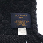 Louis Vuitton Logomania Scarf Echarpe Logo Mania Wool Black — view 4