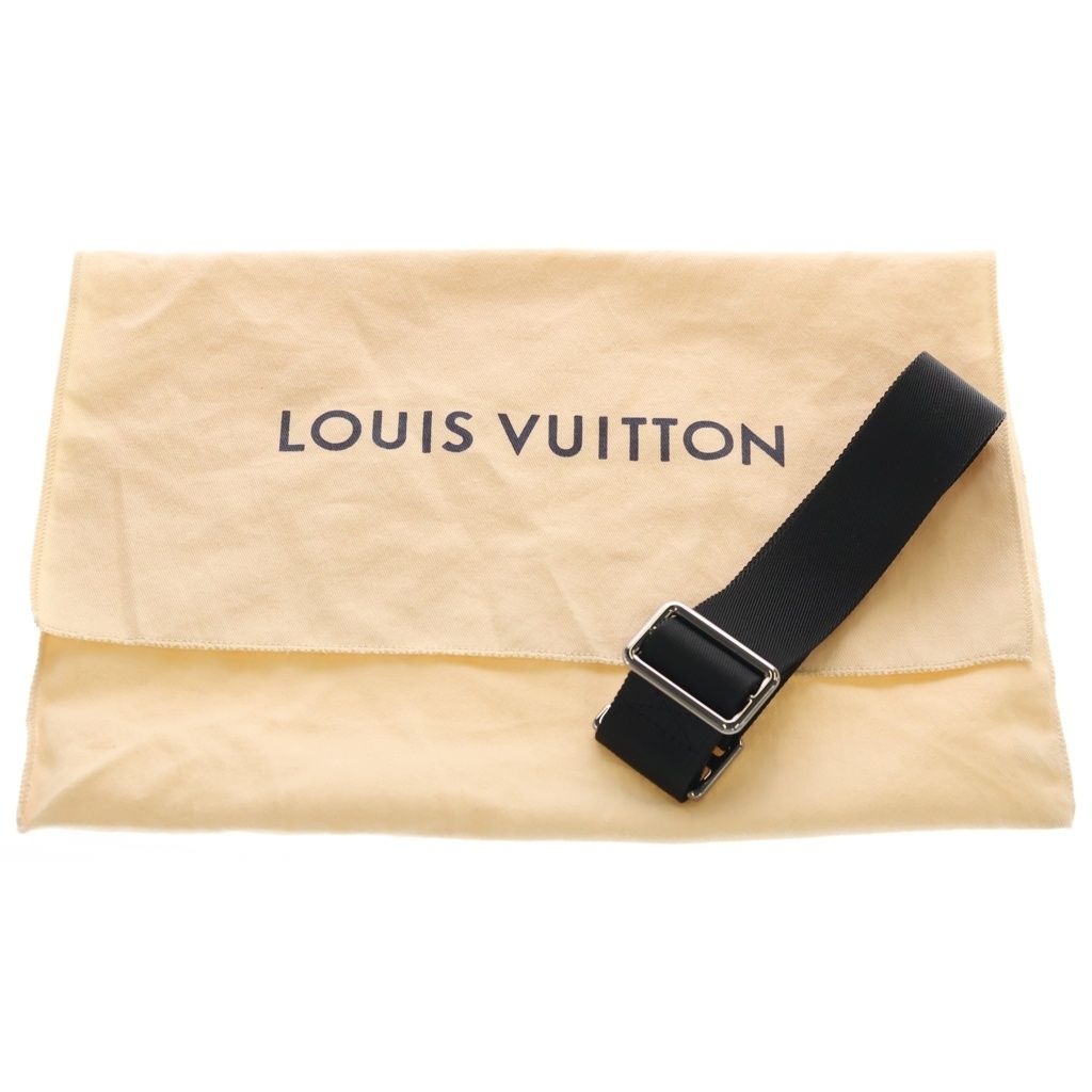 Louis Vuitton Monogram Eclipse Bum Bag Black Leather Silver — view 8