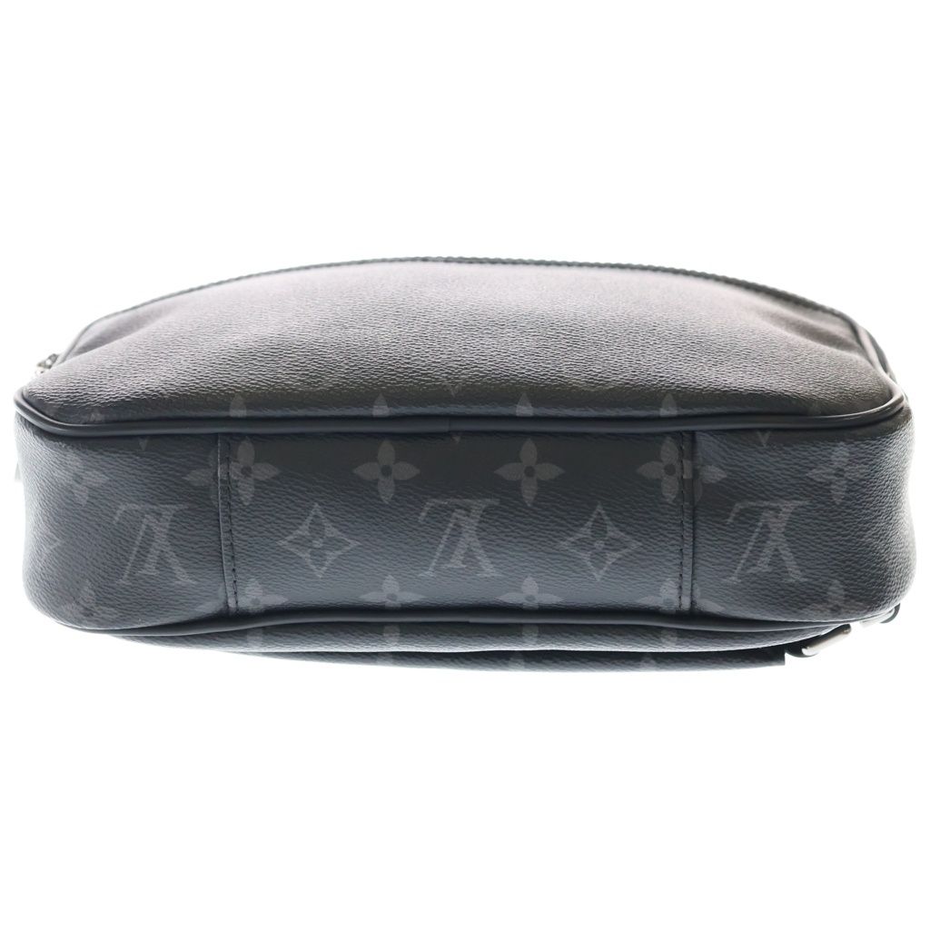 Louis Vuitton Monogram Eclipse Bum Bag Black Leather Silver — view 4