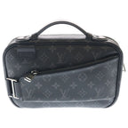 Louis Vuitton Monogram Eclipse Bum Bag Black Leather Silver — view 2