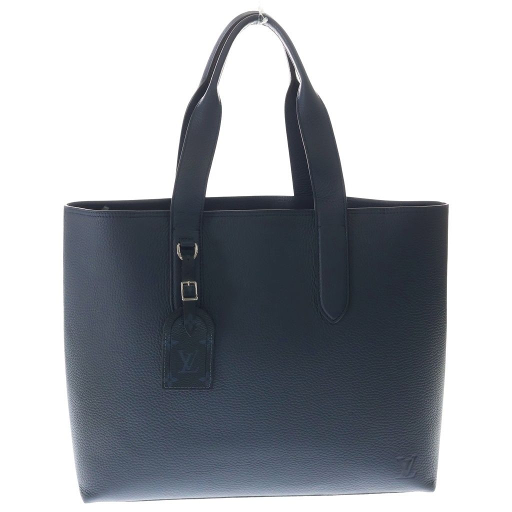 Louis Vuitton Cabas Voyage Tote Taurillon Leather Navy