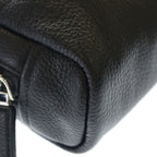 Prada Vitello Daino Shoulder Bag Leather Trick Charm Black — view 5