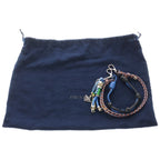 Prada Vitello Daino Shoulder Bag Leather Trick Charm Black — view 8
