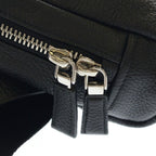 Prada Vitello Daino Shoulder Bag Leather Trick Charm Black — view 6