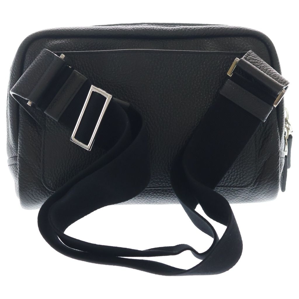 Prada Vitello Daino Shoulder Bag Leather Trick Charm Black — view 2