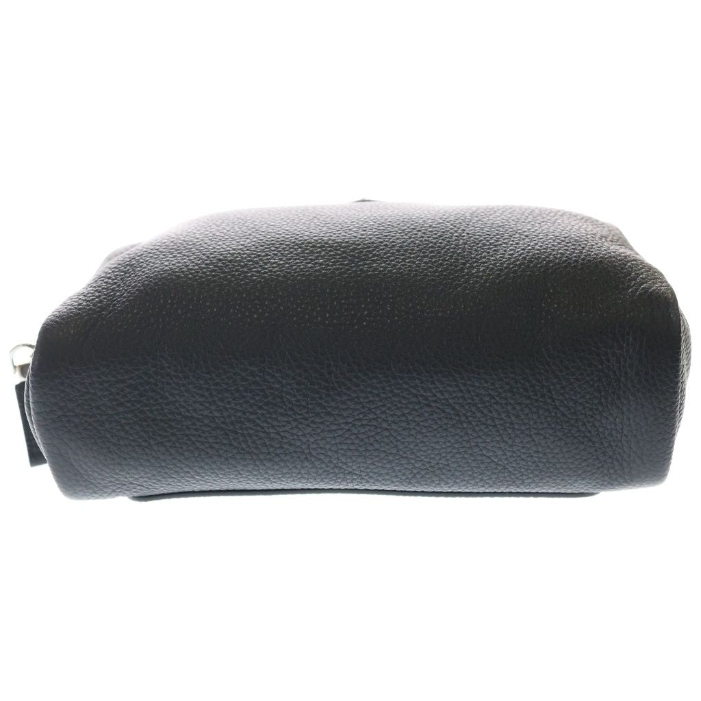 Prada Vitello Daino Shoulder Bag Leather Trick Charm Black — view 4