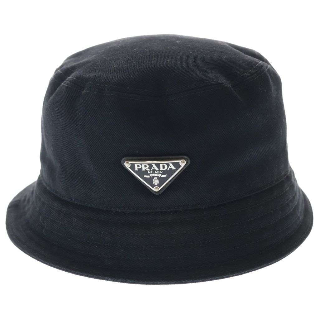Prada Bucket Hat Cotton Black