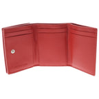 Bottega Veneta Intrecciato Compact Wallet Trifold Red Leather — view 4