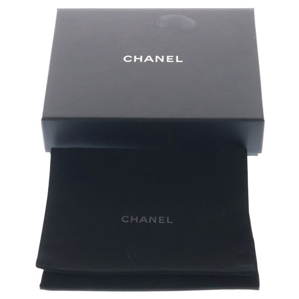 Chanel Quilted Trifold Wallet Compact Coin Case Pink Caviar Leather Gold — view 6