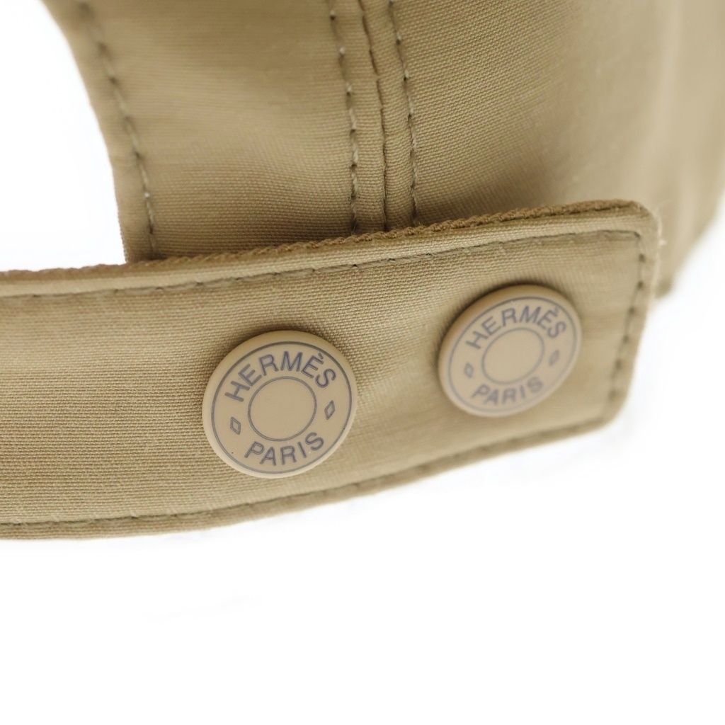 Hermes Serena Cap Hat Cotton Nylon Brown — view 5
