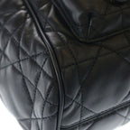 Dior Monsieur Caro CD Logo Plate Cannage Leather Backpack Gold Black — view 5