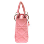 Dior Lady Micro Pink Leather 2-Way Shoulder Bag Silver — view 3