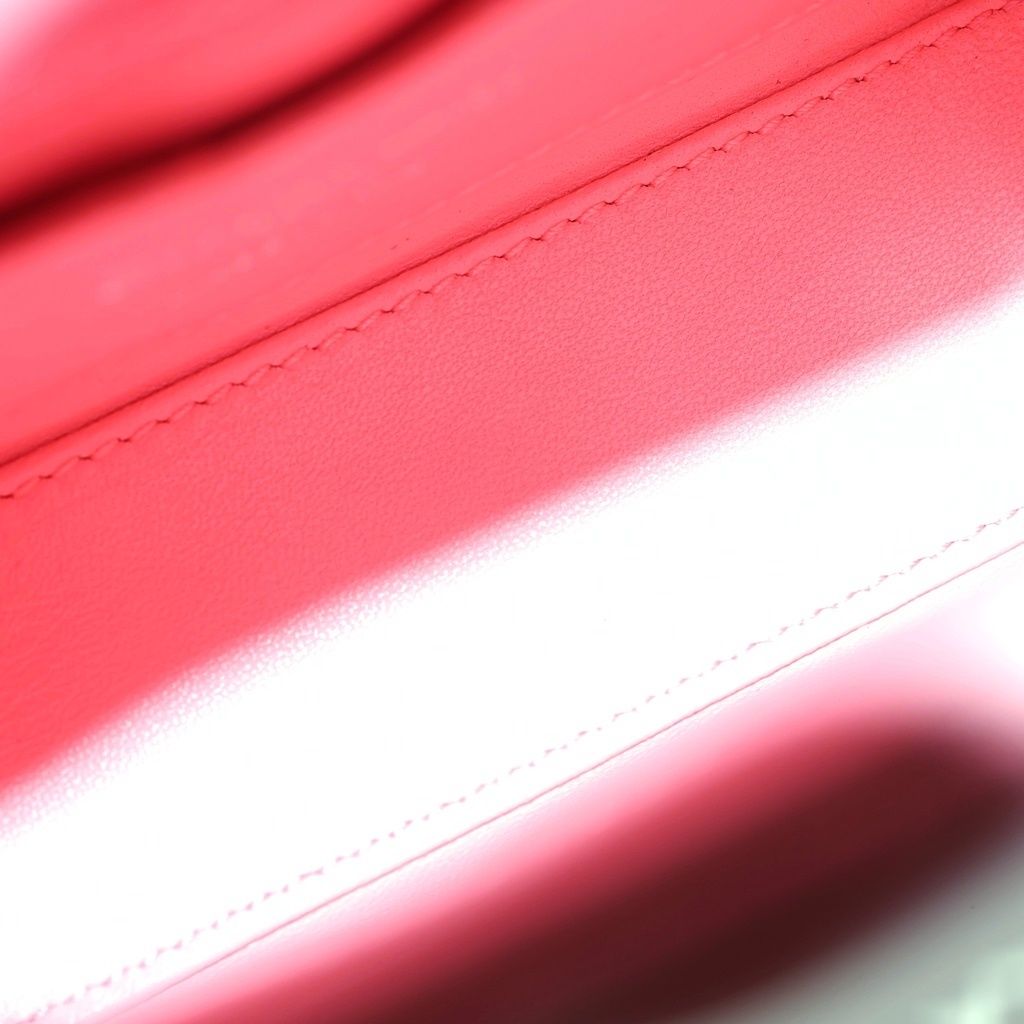 Dior Lady Micro Pink Leather 2-Way Shoulder Bag Silver — view 7