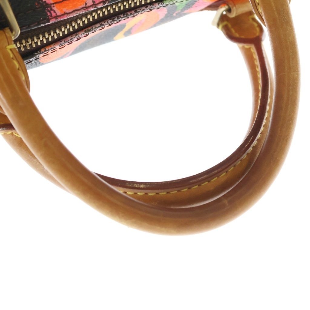 Louis Vuitton Monogram Rose Speedy 30 Boston Bag Brown Leather Gold — view 6