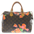 Louis Vuitton Monogram Rose Speedy 30 Boston Bag Brown Leather Gold