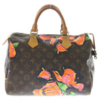 Louis Vuitton Monogram Rose Speedy 30 Boston Bag Brown Leather Gold