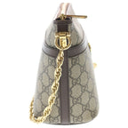 Gucci Ophidia GG Marmont Leather Chain Shoulder Bag Gold Beige — view 3