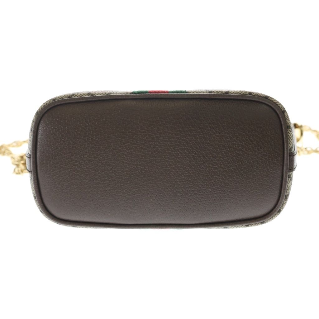 Gucci Ophidia GG Marmont Leather Chain Shoulder Bag Gold Beige — view 4