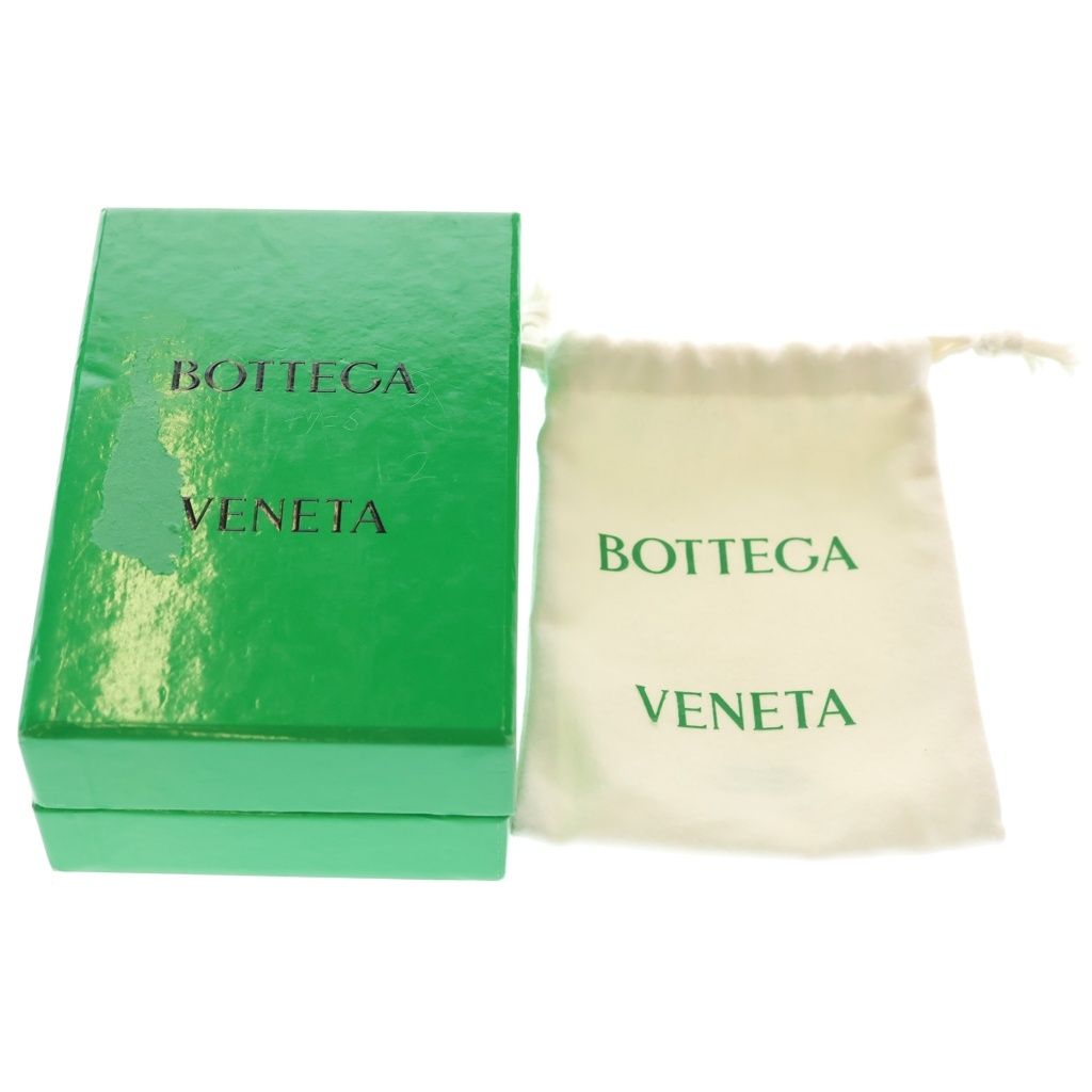 Bottega Veneta Intreccia Tri Foldwallet Compact Wallet Coin Case Silver Leather — view 6