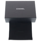 Chanel CC Logo Star Trifold Wallet Compact Coin Case Orange Leather Silver — view 7