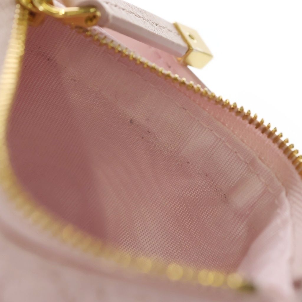 Dior Pink Heart Bifold Wallet Compact Leather Gold — view 5