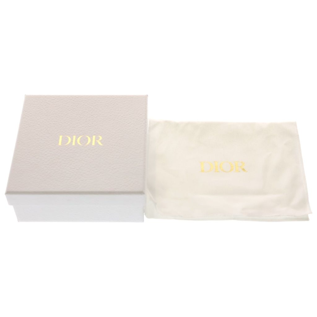 Dior Pink Heart Bifold Wallet Compact Leather Gold — view 6