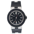 Bvlgari Date Black Dial Mule Automatic Winding Watch Silver