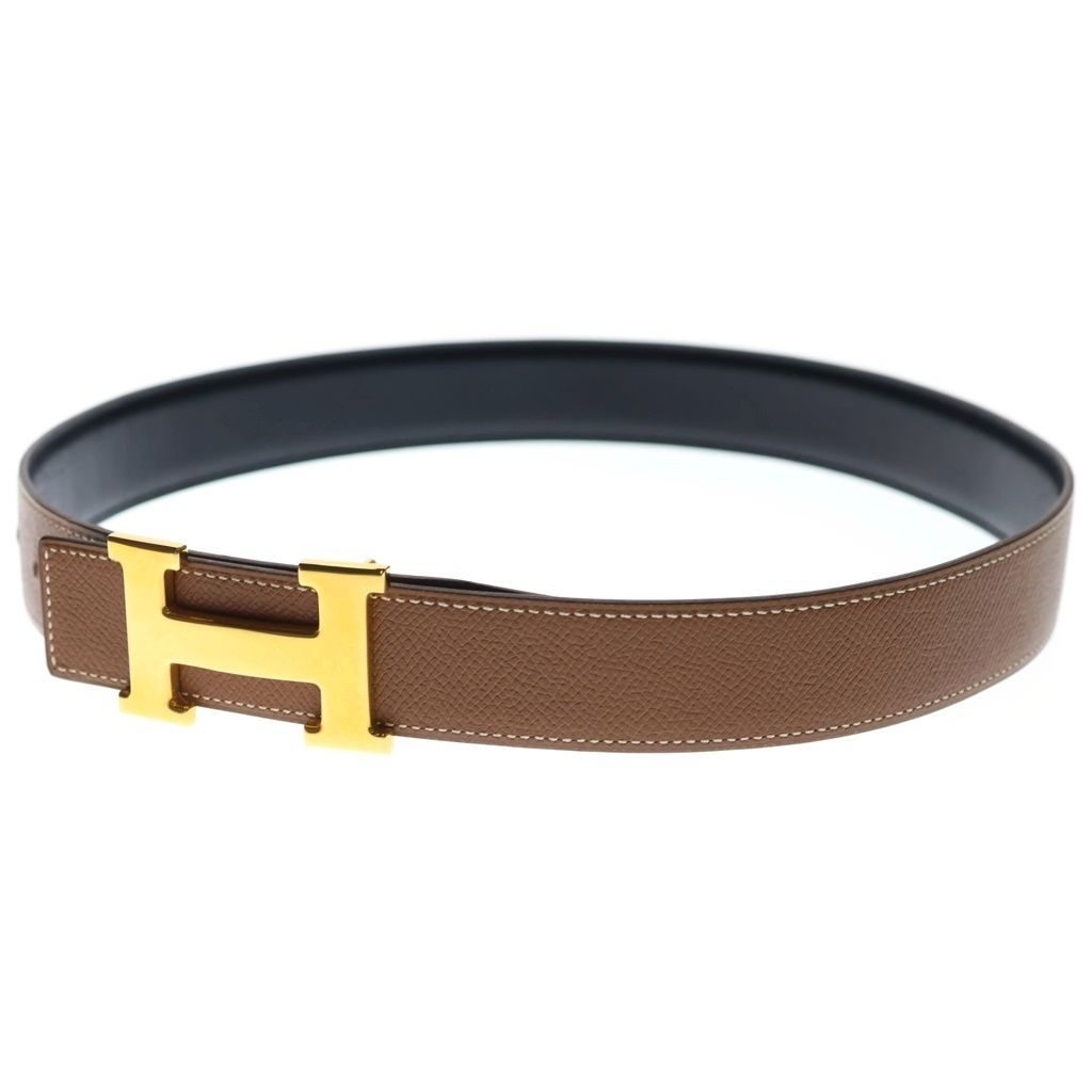 Hermes Mini Constance Belt Logo Leather Gold Black — view 5