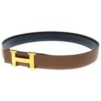 Hermes Mini Constance Belt Logo Leather Gold Black — view 5
