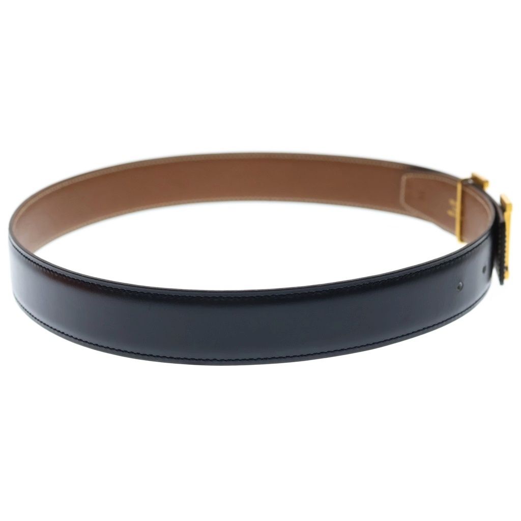 Hermes Mini Constance Belt Logo Leather Gold Black — view 3