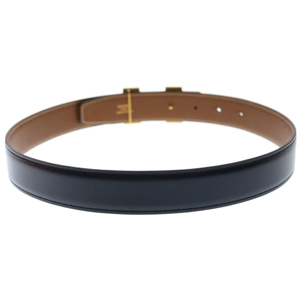 Hermes Mini Constance Belt Logo Leather Gold Black — view 2