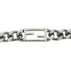 Fendi Baguette Chain Necklace Silver — view 3