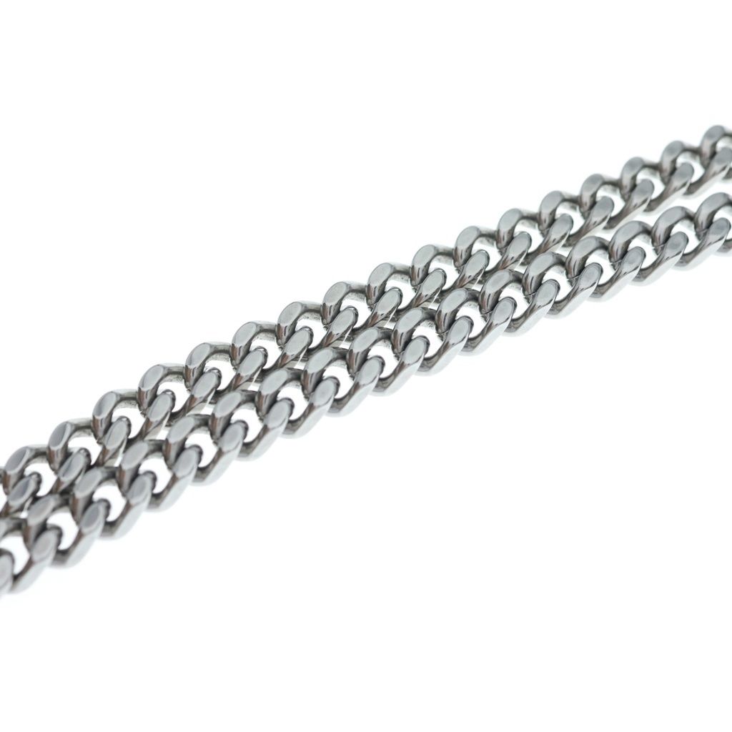 Fendi Baguette Chain Necklace Silver — view 6